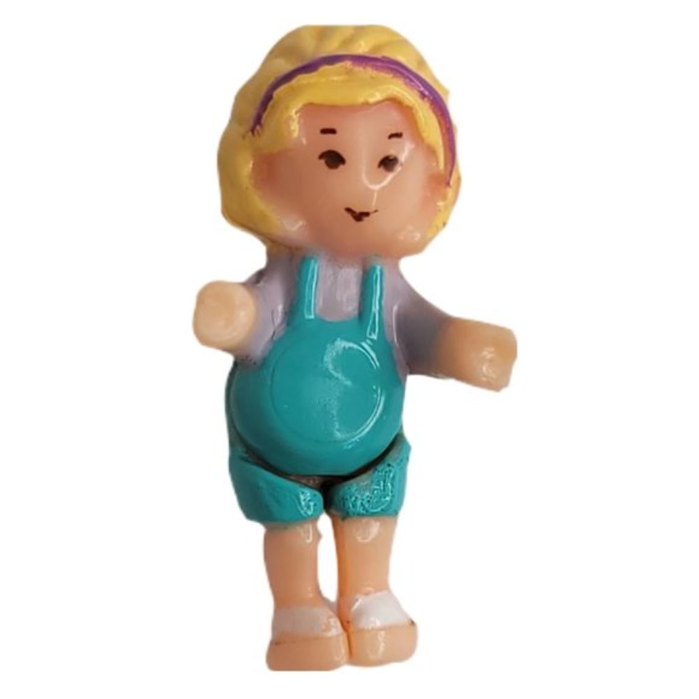 Bluebird Polly Pocket Blonde‎ Hair Blue Outfit 1in Doll 1991 Vintage
